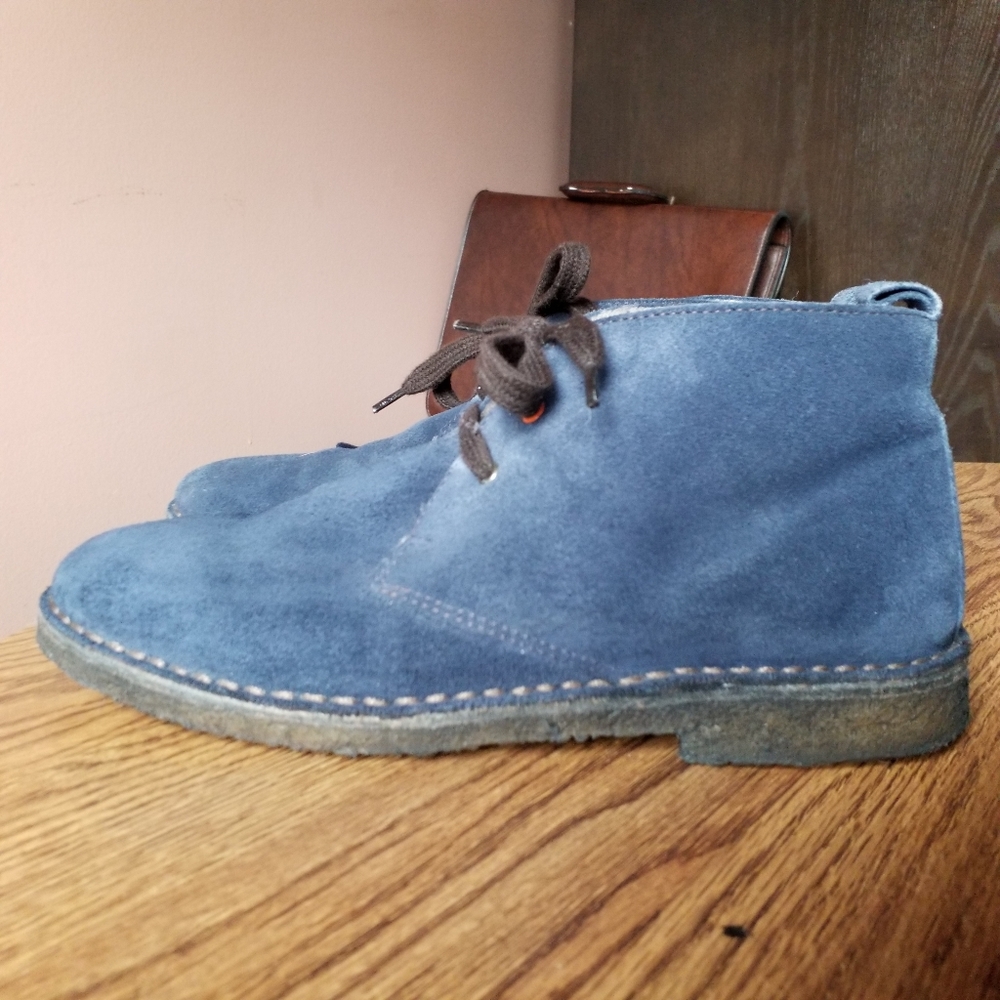 Boden blue suede Chukka Boots lace up size 8